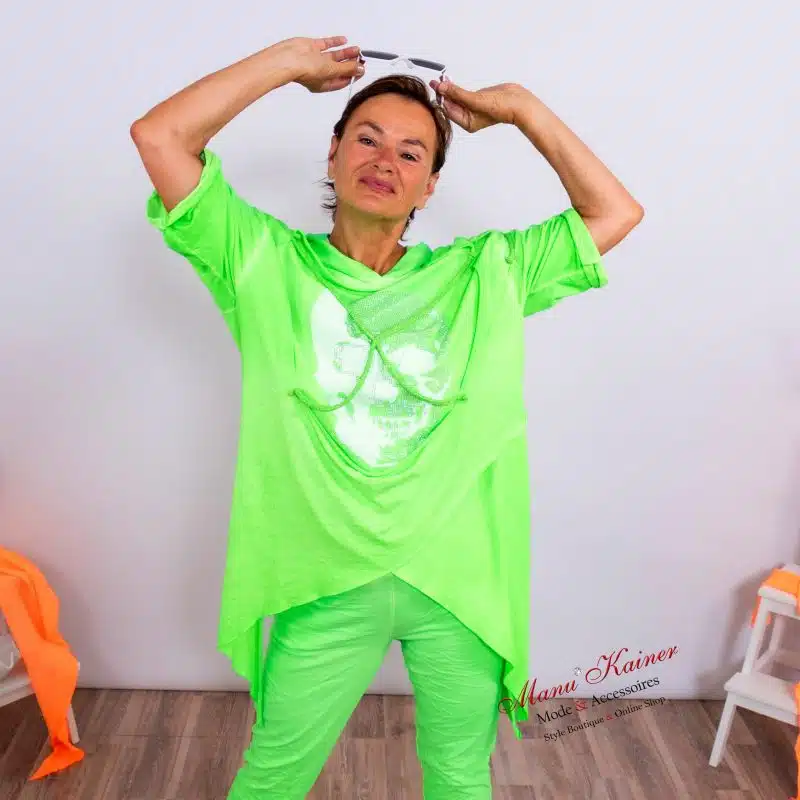 SweaterShirt Florance NeonGlitz  Green |Gr. UNI 36-46|, Anr.: 3690