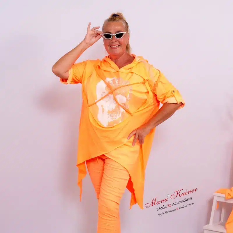 SweaterShirt Florance NeonGlitz  Orange |Gr. UNI 36-46|, Anr.: 3691