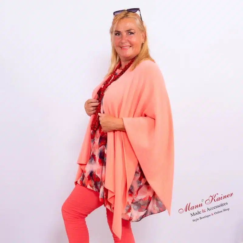 Westenponcho Eleganz in Lachs |Gr. UNI 38-48|, Anr.: 3694 – Bild 2