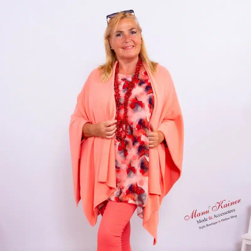 Westenponcho Eleganz in Lachs |Gr. UNI 38-48|, Anr.: 3694 – Bild 3
