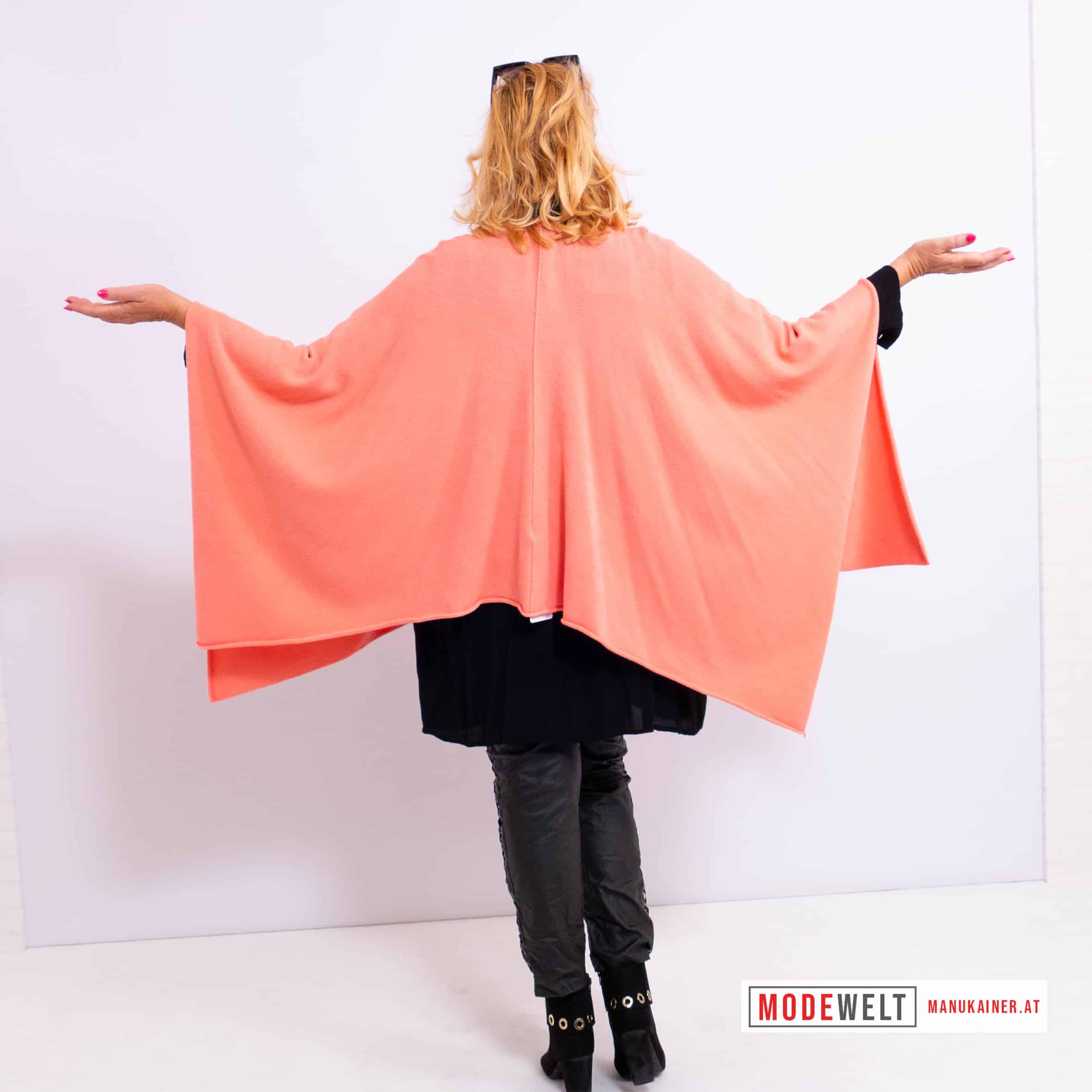 Westenponcho Eleganz in Lachs |Gr. UNI 38-48|, Anr.: 3694 – Bild 3
