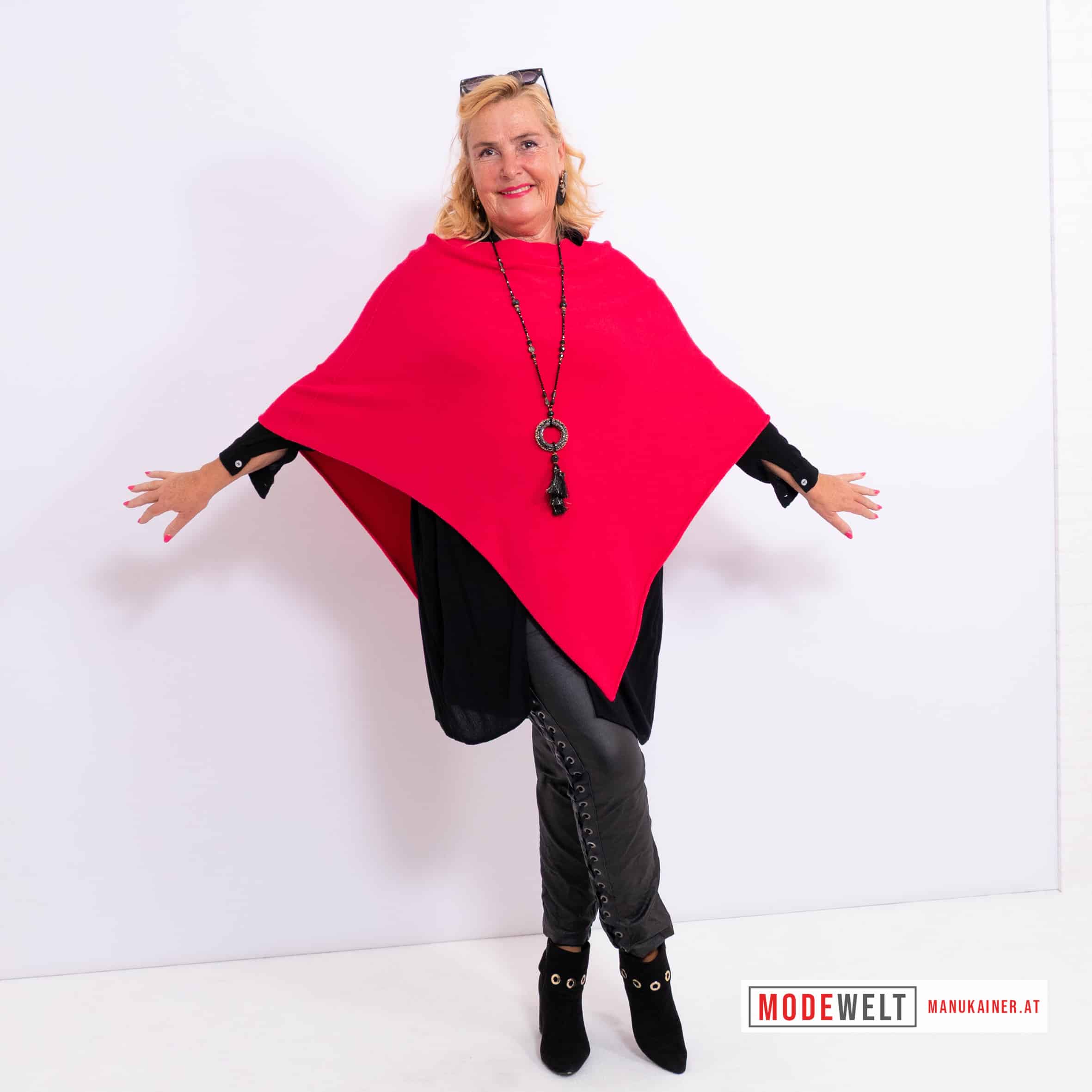 Poncho Pink Elegance |Gr. UNI 38-48|, Anr.: 3695