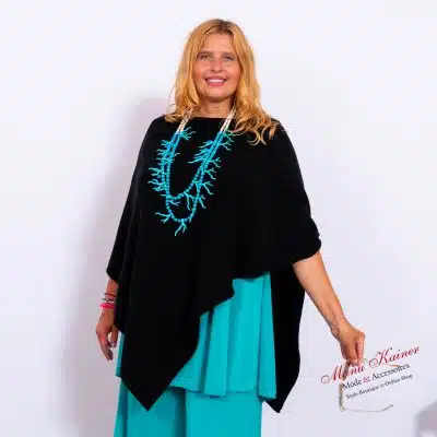 Poncho Black Elegance |Gr. UNI 38-48|, Anr.: 3696