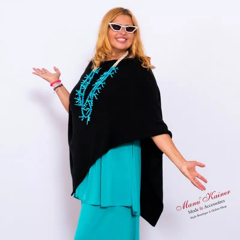 Poncho Black Elegance |Gr. UNI 38-48|, Anr.: 3696 – Bild 4
