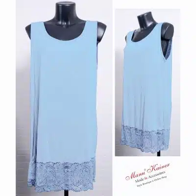 SpitzenLongshirt Dorie Baby Blue |Gr. UNI 40-48|, Anr.: 3705