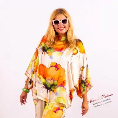 SeidenfeelBluse Crazy Flower |Gr. UNI 36-46/48|, Anr.: 3714