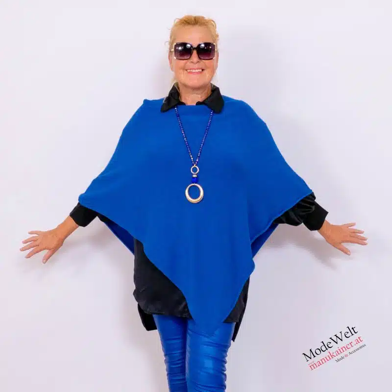 Poncho Blue Elegance |Gr. UNI 36-48|, Anr.: 3749