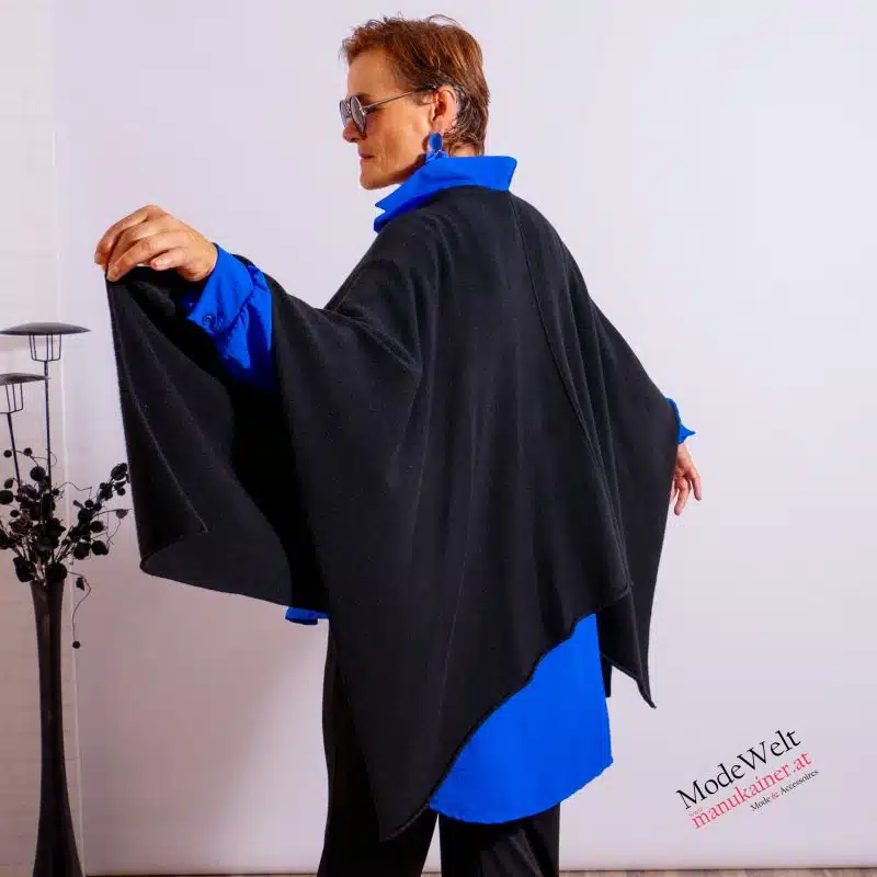 Westenponcho Eleganz in Black |Gr. UNI 38-48|, Anr.: 3750 – Bild 2