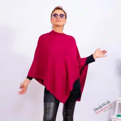 Poncho Weste Glamour Grau |Gr. UNI 36-48+|, Anr.: 3769