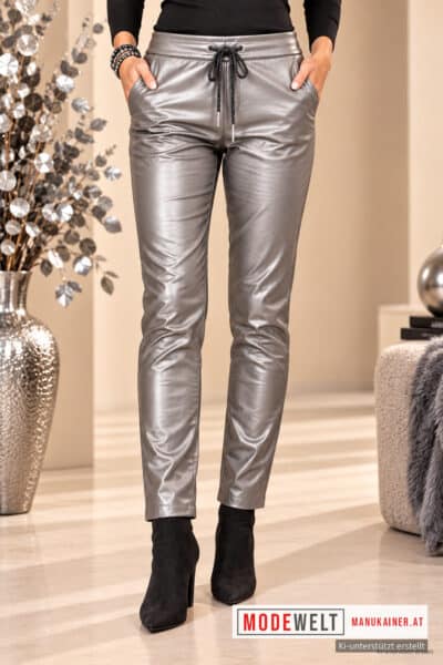 Designhose Luxury Star Silber |Gr. 36 bis 48|, Anr.: 3766