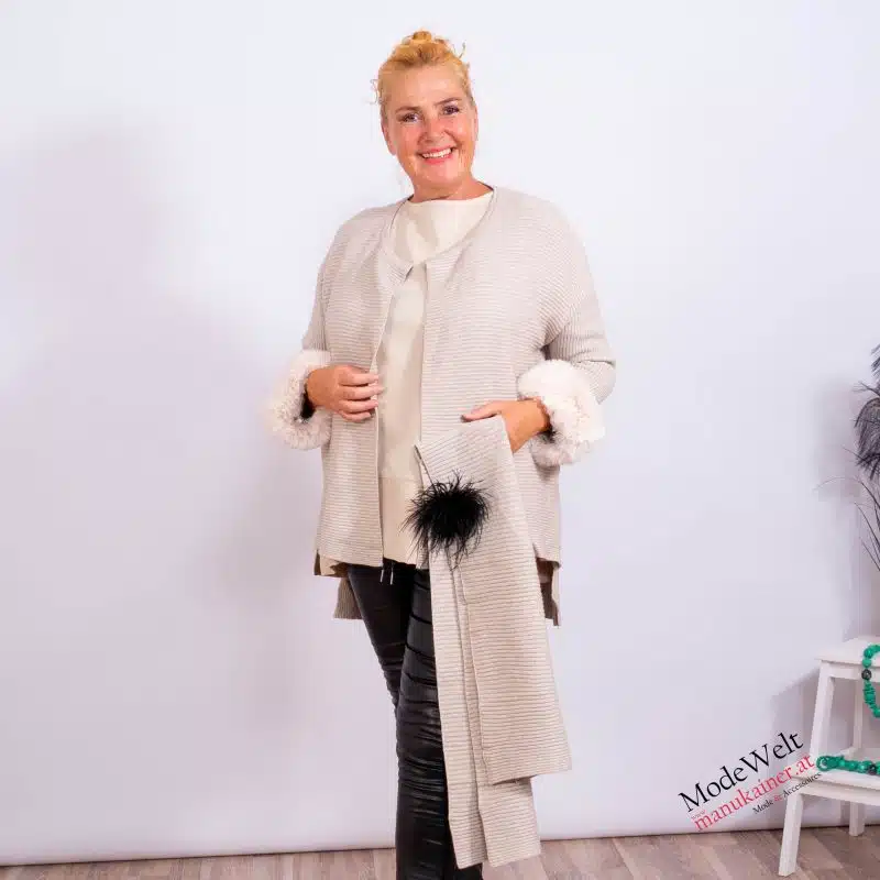 PelzchenWeste Lola Grau |Gr. 36 bis 46|, Anr.: 3771 – Bild 3