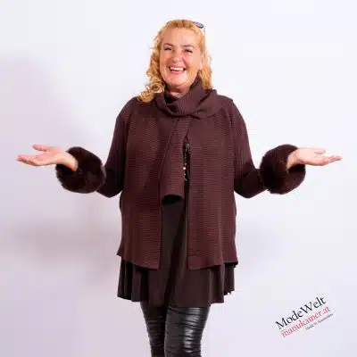 PelzchenWeste Lola Nougat |Gr. 36 bis 46|, Anr.: 3773
