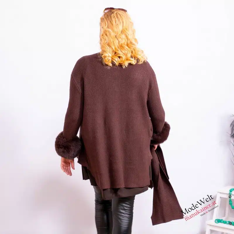 PelzchenWeste Lola Nougat |Gr. 36 bis 46|, Anr.: 3773 – Bild 3