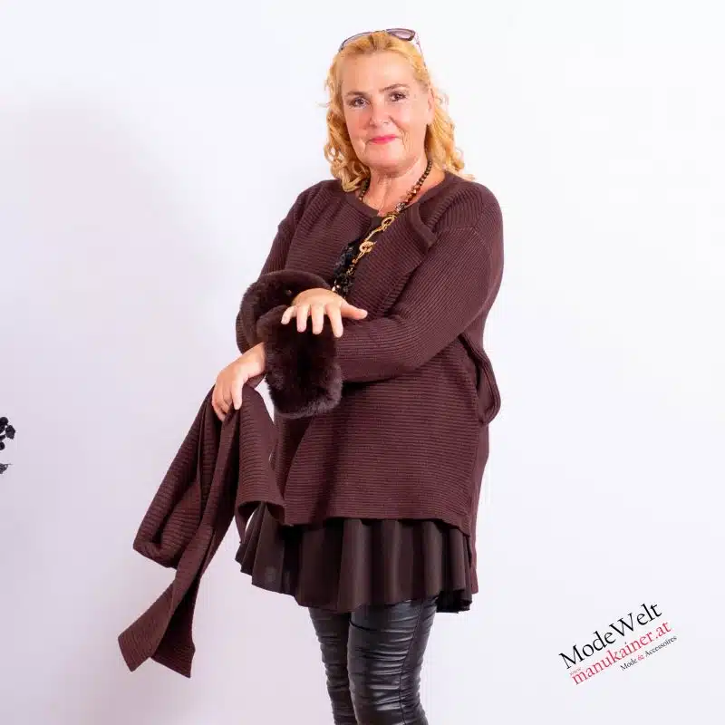 PelzchenWeste Lola Nougat |Gr. 36 bis 46|, Anr.: 3773 – Bild 5