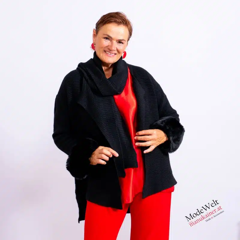 PelzchenWeste Lola Schwarz |Gr. 36 bis 46|, Anr.: 3774 – Bild 6
