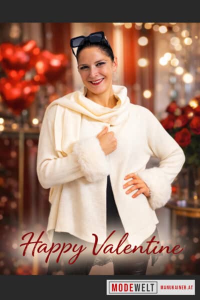 PelzchenWeste Lola Wollweiß |Gr. 36 bis 46|, Anr.: 3775