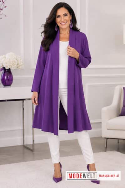 Blazermantel Elaine, Lila |Gr. UNI 40-48+|, Anr.: 3785