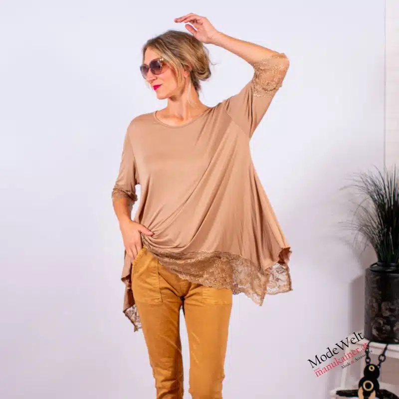 UnderSweety Beige mit Spitzenärmel |Gr. UNI 40-48|, Anr.: 3792 – Bild 5