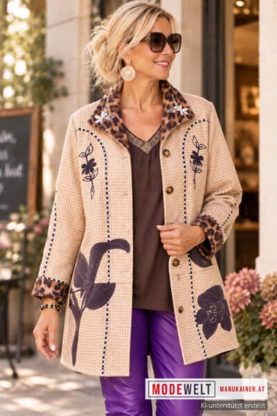 DesignJacke Harmony Flowers |Gr. UNI 40-44/46|, Anr.: 3794