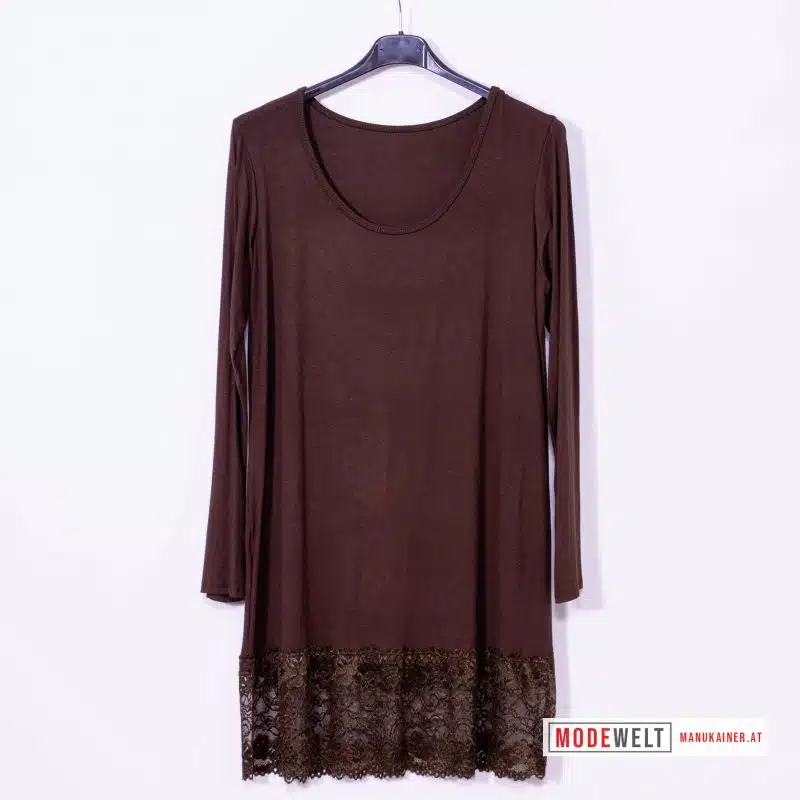 SpitzenLongshirt Clarissa Nougat |Gr. UNI 40-46/48|, Anr.: 3811