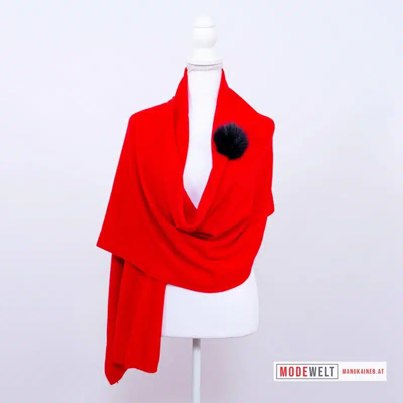 Hauchfeine Strickstola Rot, Anr.: 3829 – Bild 4