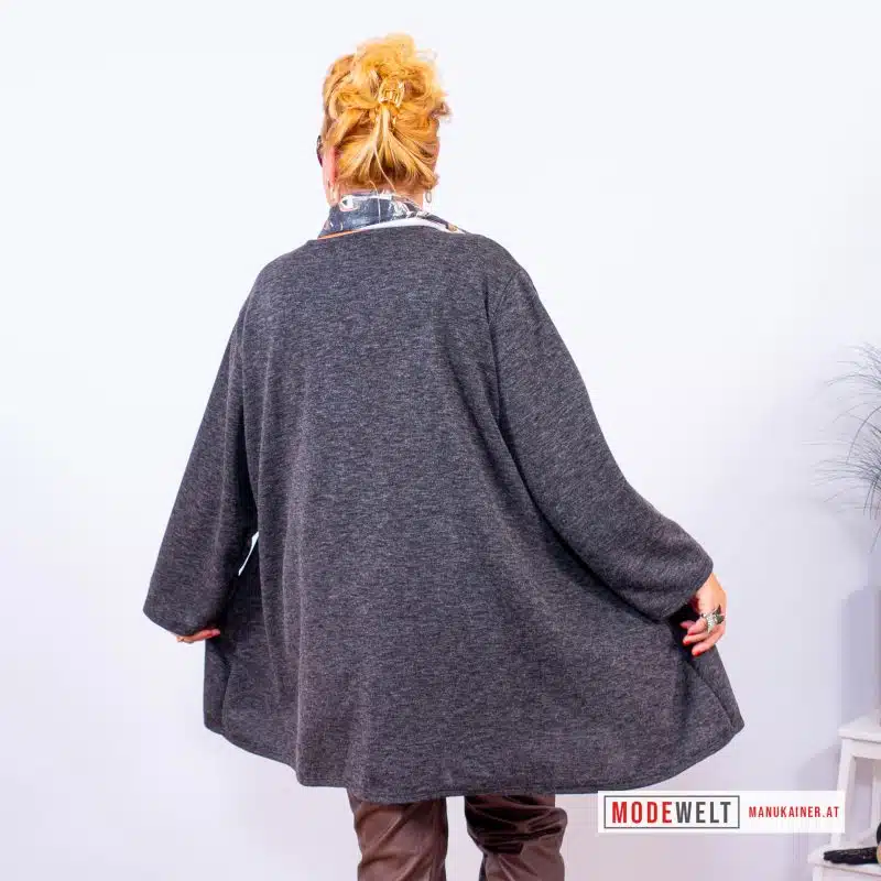 Oversized Tunika Domenica, Grau |Gr. UNI 38-50|, Anr.: 3836 – Bild 3