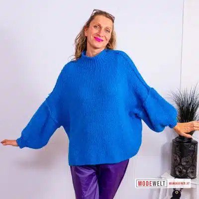 Strickpulli Elisa Blitzblau |Gr. UNI 36-48+|, Anr.: 3840