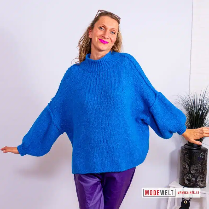 Strickpulli Elisa Blitzblau |Gr. UNI 36-48+|, Anr.: 3840