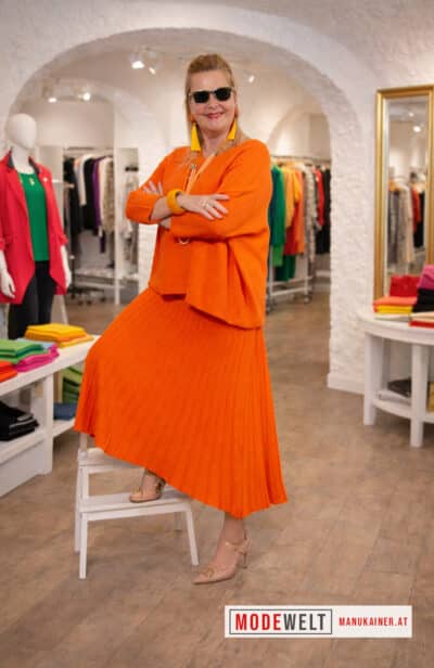 StrickZweiteiler Mara, Mandarin |Gr. UNI 36-48|, Anr.: 3841