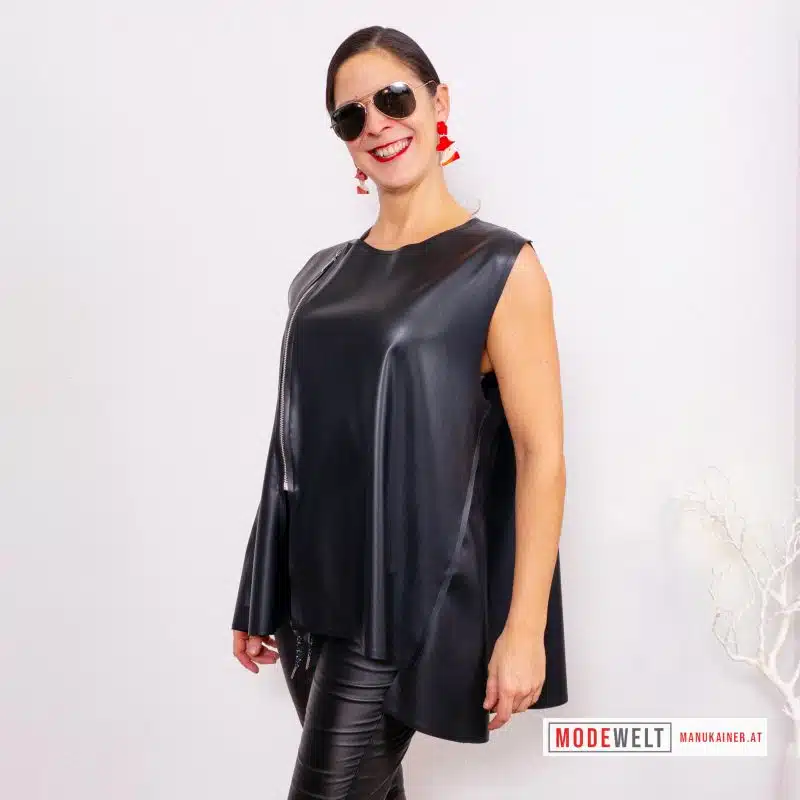 Ärmelloses Leder-Blouson Amira |Gr. UNI 36-46|, Anr.: 3860 – Bild 3