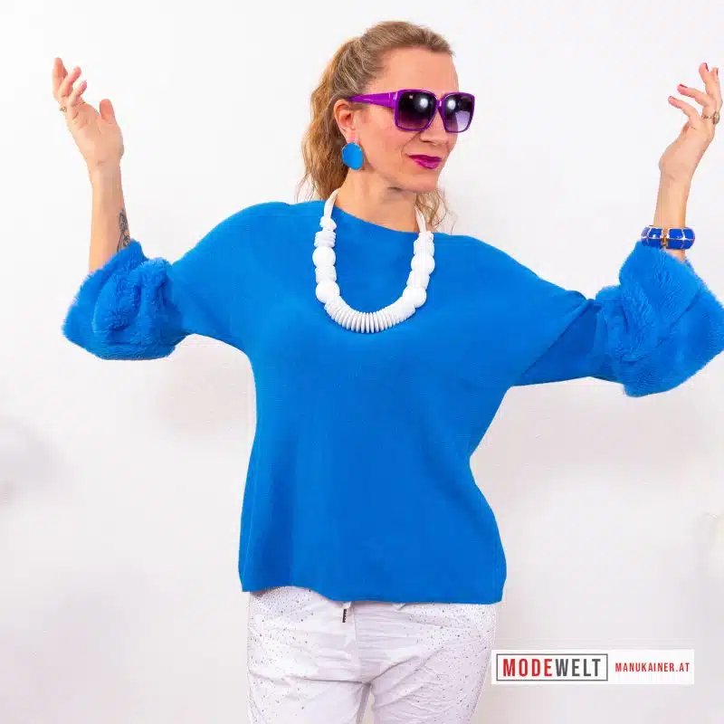 Pelzchenshirt Sally Blue |Gr. UNI 36-42|, Anr.: 3862 – Bild 2