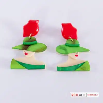 DesignOhrstecker Pretty Lady Green, Anr.: 3907