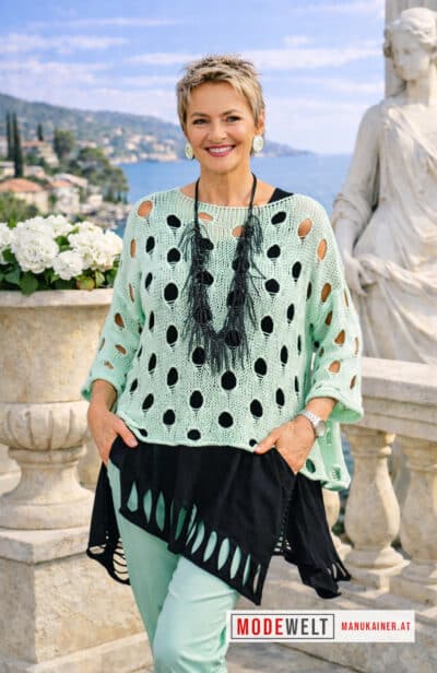 NetzPulli Mira, Mint |Gr. UNI 38-48+|, Anr.: 3917