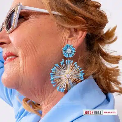 Ohrstecker Fashion Flowers Blue, Anr.: 3934