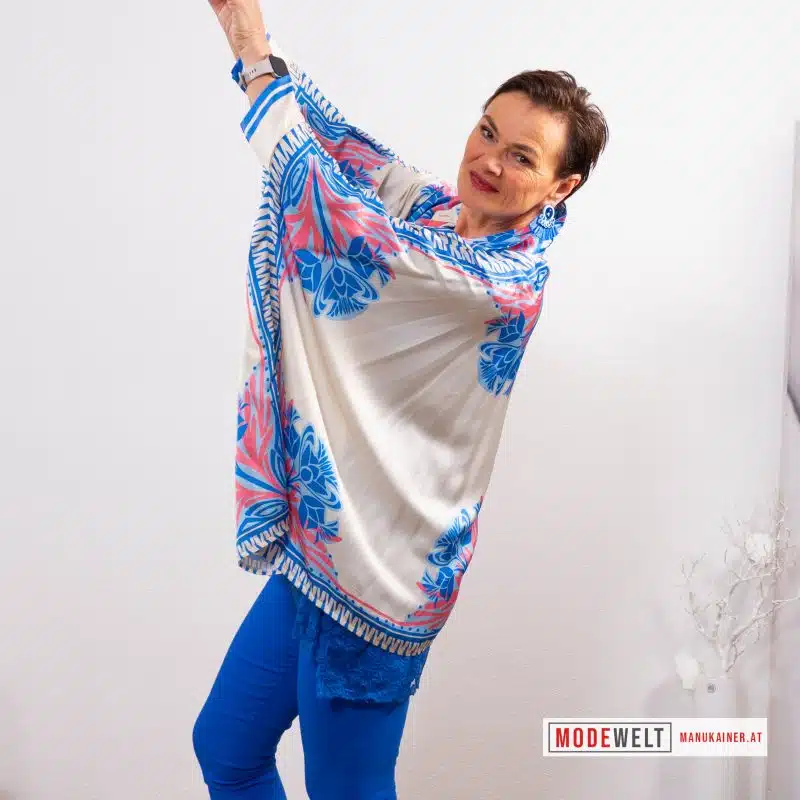 SeidenfeelTunika Bellissima Blue |Gr. UNI 36-48|, Anr.: 3935 – Bild 2
