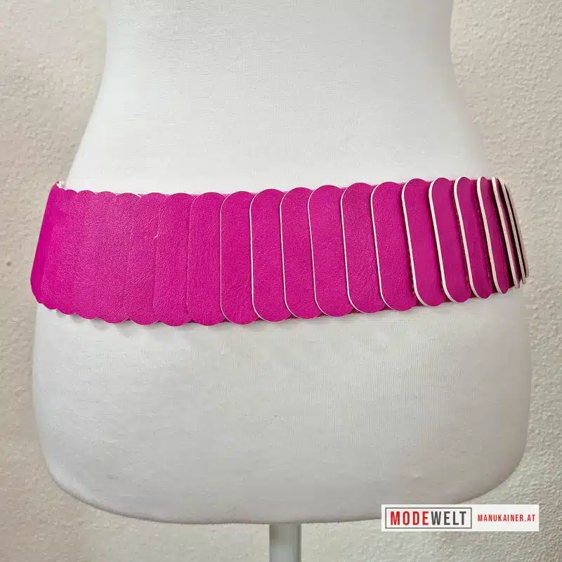 Stretchgürtel Pink Goldschnalle, Anr.: 3950 – Bild 2