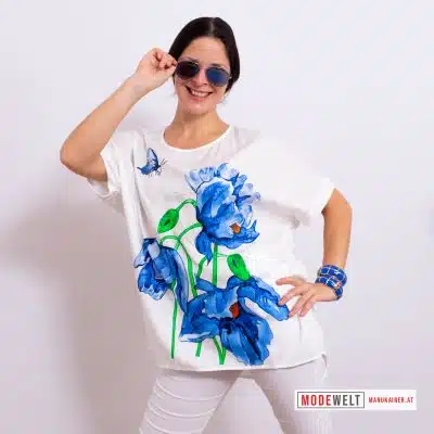 EdelShirt Blue Flowers |Gr. UNI 38-46|, Anr.: 3985