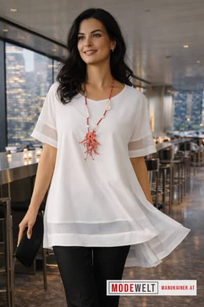 DesignShirt Sandria Cremeweiß |Gr. UNI 36-48+|, Anr.: 3994