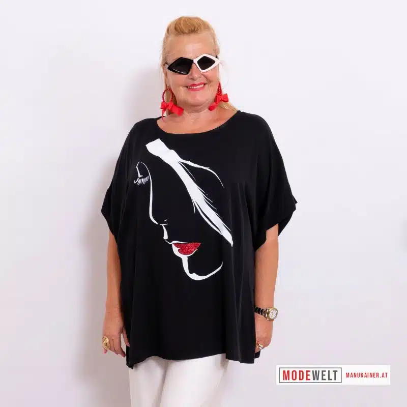 DesignShirt Lips Schwarz|Gr. 44-48+|, Anr.: 3996 – Bild 2