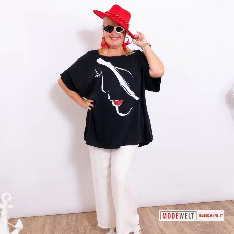 DesignShirt Lips Schwarz|Gr. 44-48+|, Anr.: 3996 – Bild 5