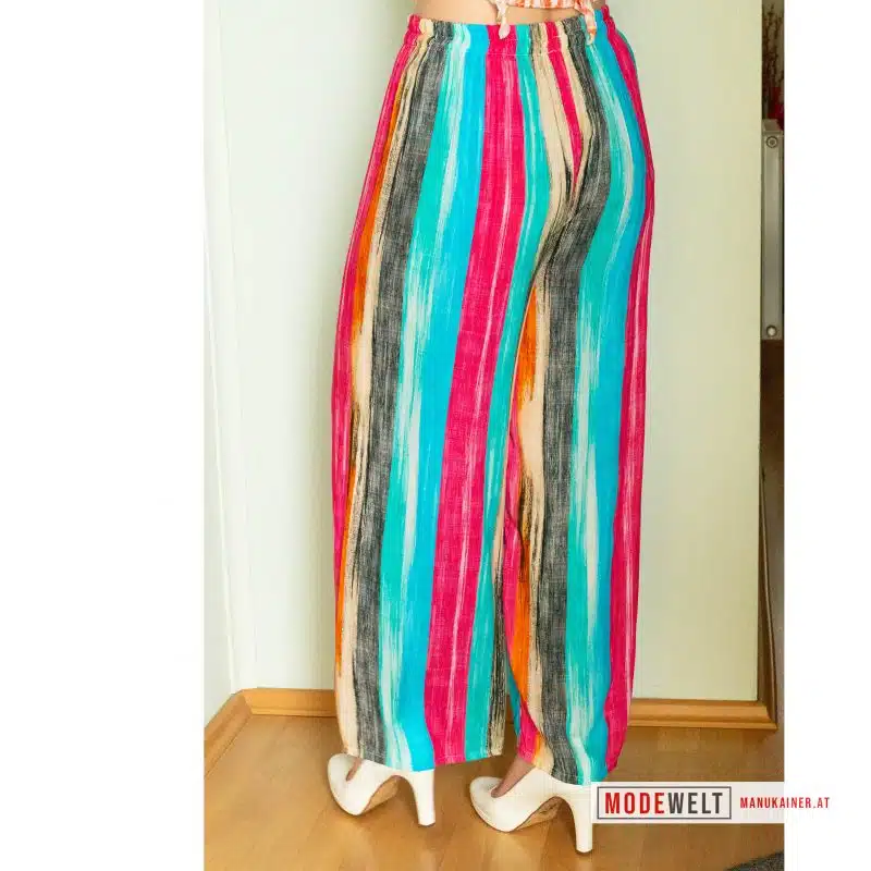Streifenhose Fancy Türkis-Pink|Gr. UNI 36-42|, Anr.: 4026 – Bild 3