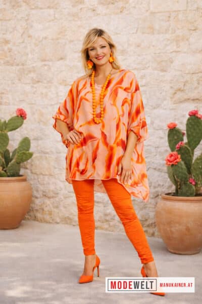 SeidenfeelTunika Feenhauch, Mandarin |Gr. UNI 40-48+|, Anr.: 4056