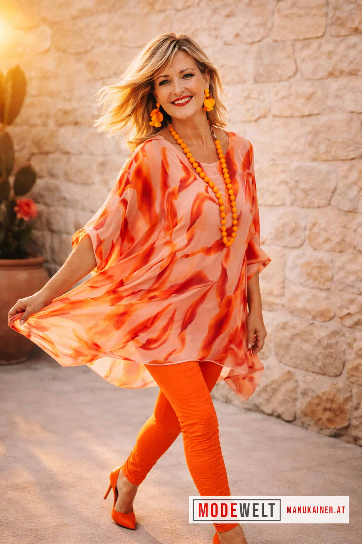 SeidenfeelTunika Sunset Flow |Gr. UNI 40-48+|, Anr.: 4231 – Bild 7