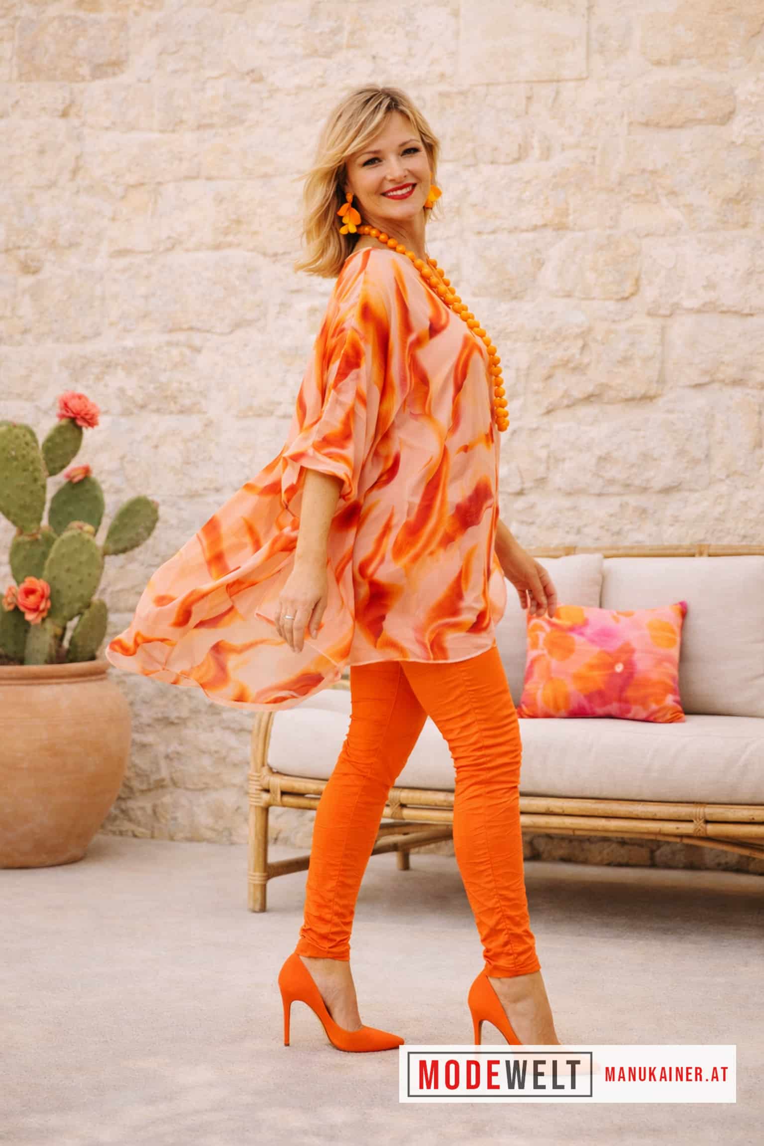 SeidenfeelTunika Sunset Flow |Gr. UNI 40-48+|, Anr.: 4231 – Bild 8