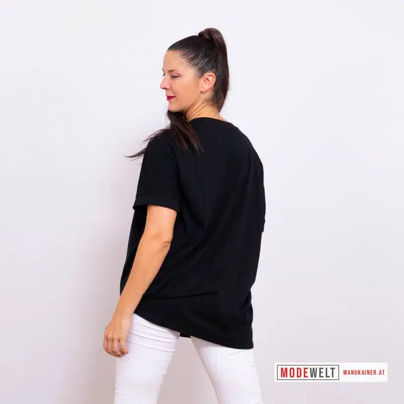 EdelShirt Black & White Blossom |Gr. UNI 36-48|, Anr.: 4076 – Bild 3