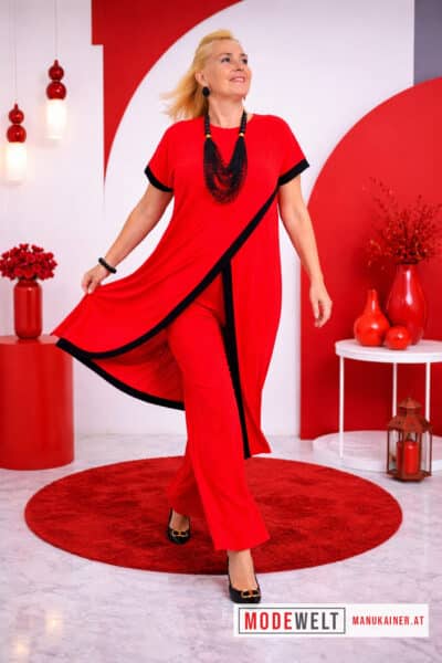 Mi Amore "La Donna" Overlayshirt Red |Gr. UNI 36-46|, Anr.: 4088