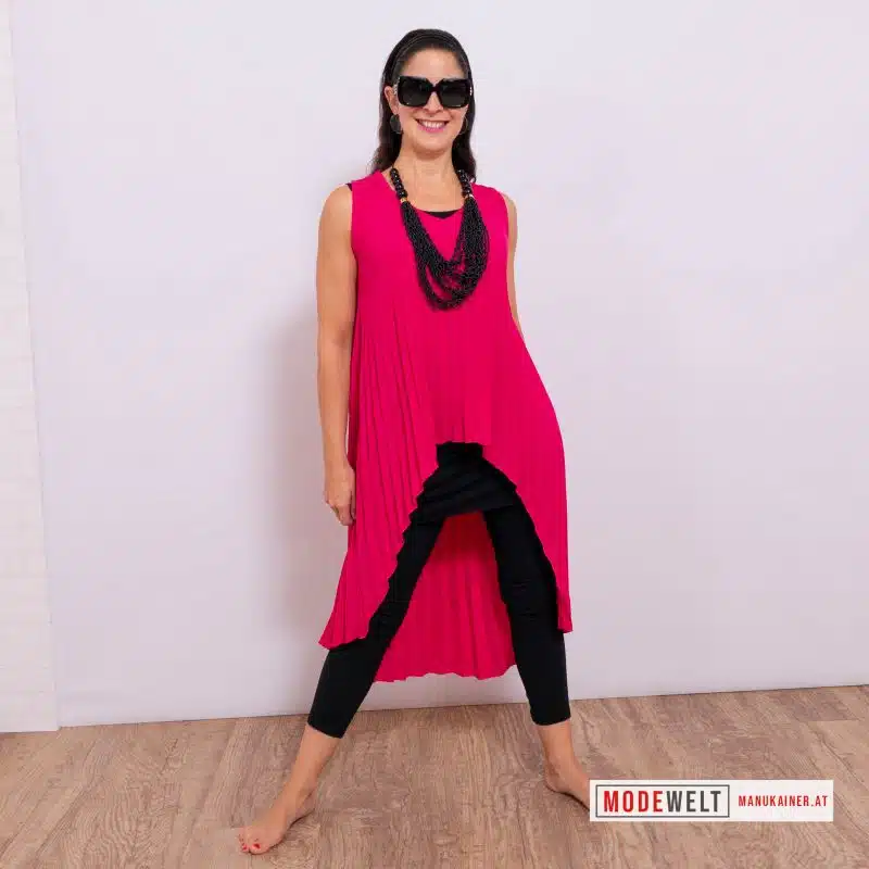 Plissee Tunika "Sunset Swing" Pink |Gr. UNI 34-40/42|, Anr.: 4096 – Bild 2