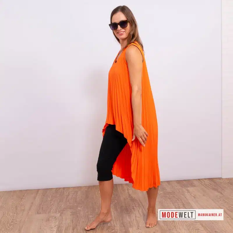 Plissee Tunika "Sunset Swing" Orange |Gr. UNI 34-40/42|, Anr.: 4097 – Bild 2