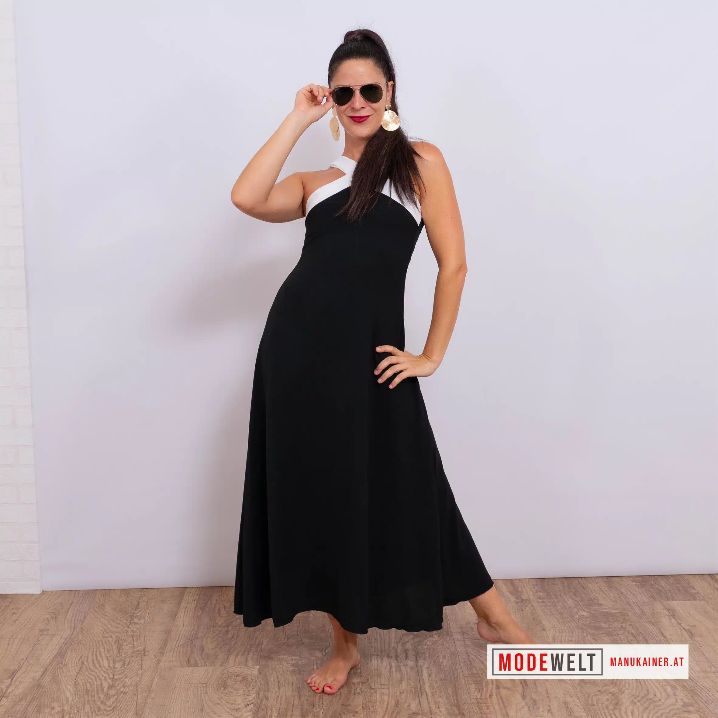 DesignKleid "Black&White Elegance" |Gr. UNI 34-38|, Anr.: 4107