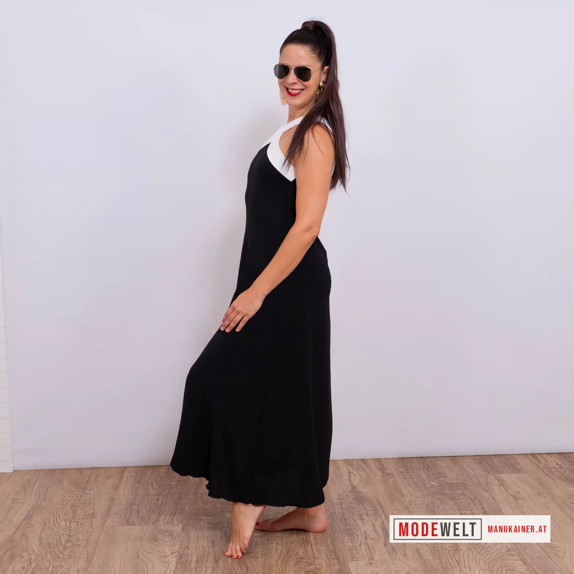 DesignKleid "Black&White Elegance" |Gr. UNI 34-38|, Anr.: 4107 – Bild 4